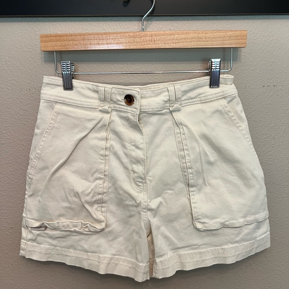 H&M Cream Cargo Shorts